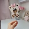 Teddy Bear Cake Topper Set | Personalized Name and Age Topper