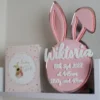 Baby's Birth Details Plaque | Acrylic Nursery Sign - Bunny