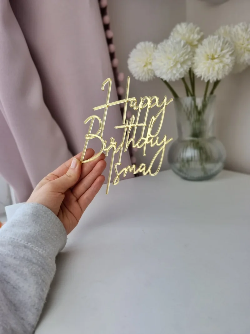 Happy Birthday Cake Charm | Cake Topper