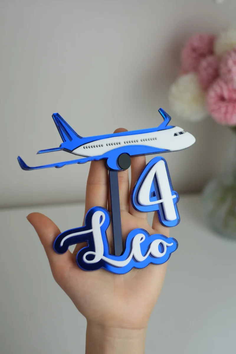 Airplane Cake Topper Set