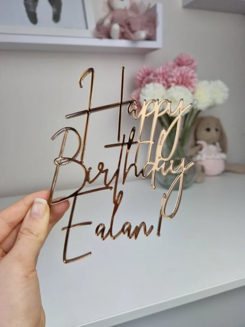 Happy Birthday Cake Charm | Cake Topper