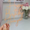 Happy Birthday Cake Charm | Cake Topper