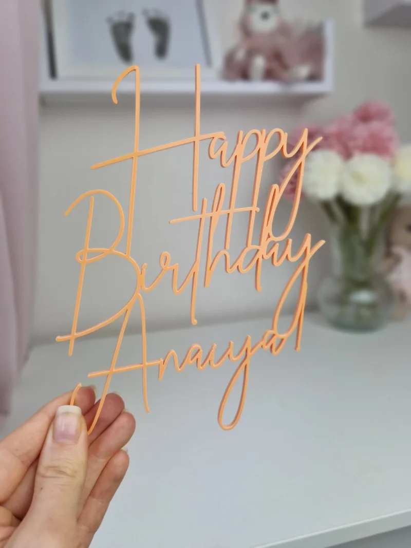 Happy Birthday Cake Charm | Cake Topper