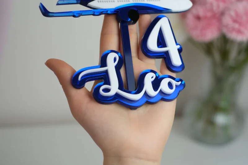 Airplane Cake Topper Set