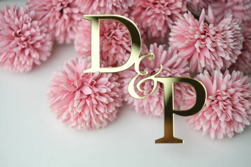 Initials Wedding Cake Charm/Topper