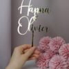 Wedding Names Cake Topper | Name & Name Topper | Gold Cake Topper