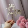 Mr&Mrs Cake Topper | Wedding Cake Topper