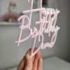 Happy Birthday Cake Charm Double Layer