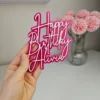 Happy Birthday Cake Charm Double Layer