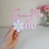 Daisy themed cake charm 1st Birthday