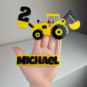 Digger Cake Topper SET