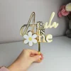 Daisy themed cake charm 1st Birthday