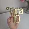 Name and Age Charm Set | Singel Layer