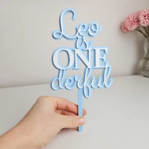 ONEderful cake Topper/Charm | personalized First Birthday Topper