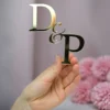 Initials Wedding Cake Charm/Topper