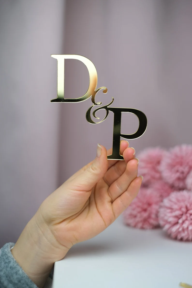 Initials Wedding Cake Charm/Topper