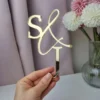 Initials Wedding Cake Charm/Topper