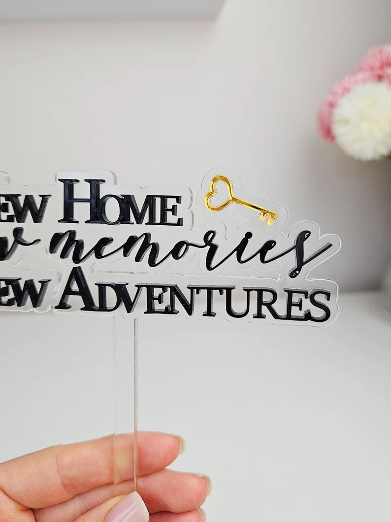 New Home cake topper | Double Layer