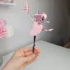 Ballerina Cake Topper Set with name and age