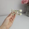 Name is [age] | any Name and Age cake Topper / Charm