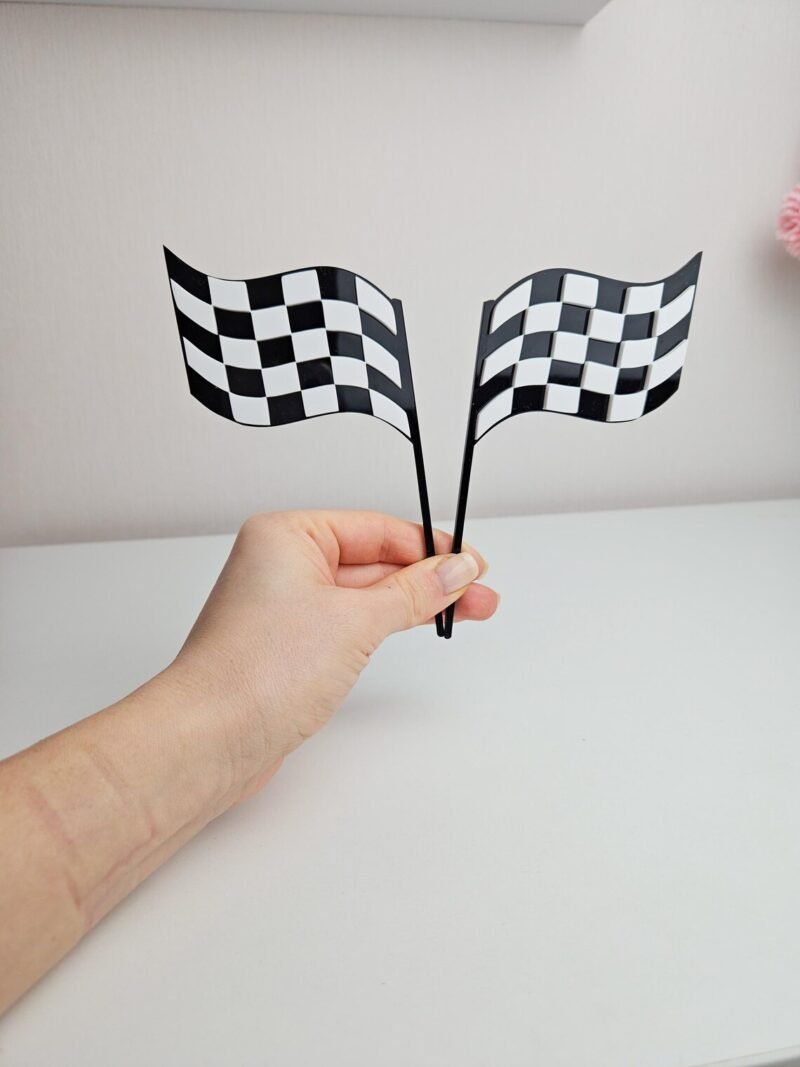 Racing car flags decoration