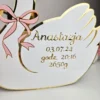 Personalized White Swan Wall Decor for Baby Room – Acrylic Nursery Sign